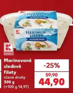 Kaufland Marinované sleďové filety nabídka