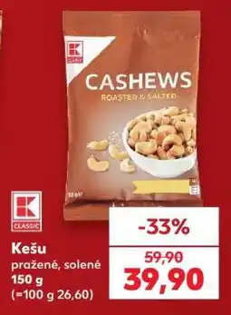 Kaufland Kešu pražené solené nabídka