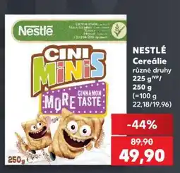 Kaufland Nestlé cereálie nabídka