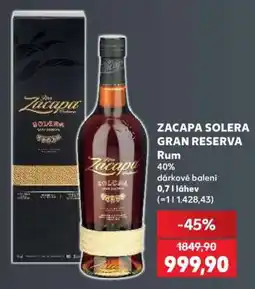 Kaufland Zacapa Solera Gran Reserva nabídka