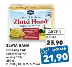 Kaufland ZLATÁ HANÁ Směsný tuk nabídka