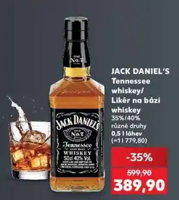 Kaufland JACK DANIEL‘S Tennessee whiskey nabídka