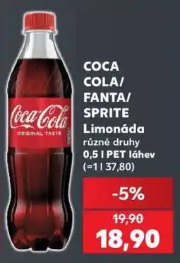 Kaufland COCA-COLA/ FANTA/ SPRITE Limonáda nabídka