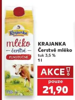 Kaufland KRAJANKA Čerstvé mléko nabídka