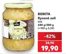 Kaufland BENITA Kysané zelí bílé nabídka