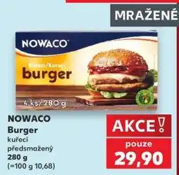 Kaufland NOWACO Burger nabídka
