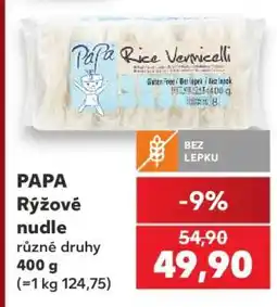 Kaufland PAPA Rýžové nudle nabídka