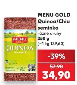 Kaufland MENU GOLD Quinoa/Chia semínka nabídka