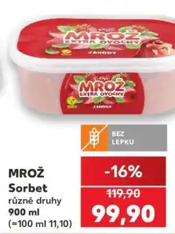 Kaufland Mrož Sorbet nabídka