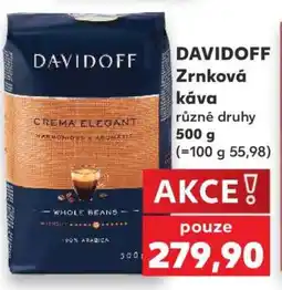 Kaufland Davidoff zrnková káva nabídka