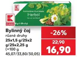 Kaufland Bylinný čaj nabídka