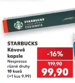 Kaufland Starbucks kávové kapsle nabídka
