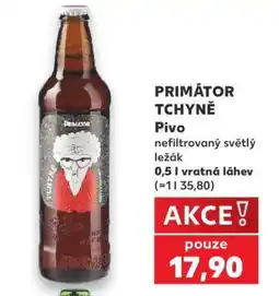 Kaufland PRIMÁTOR TCHYNĚ Pivo nabídka