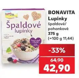 Kaufland BonaVita Lupínky špaldové, pohankové nabídka
