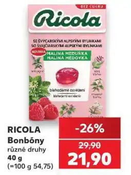 Kaufland Ricola bonbóny nabídka