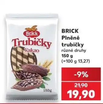 Kaufland BRICK Plněné trubičky nabídka
