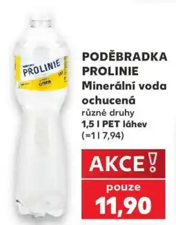 Kaufland PODĚBRADKA PROLINIE Minerální voda ochucená nabídka