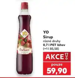 Kaufland Yo sirup nabídka