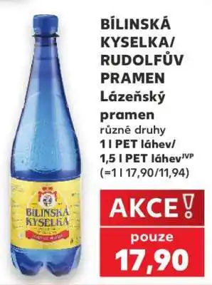 Kaufland BÍLINSKÁ KYSELKA / RUDOLFŮV PRAMEN Lázeňský pramen nabídka