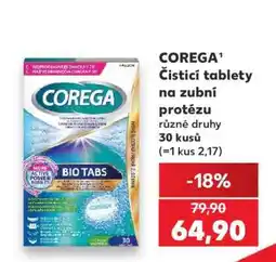 Kaufland COREGA Čistící tablety na zubní protézu nabídka