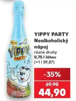 Kaufland YIPPY PARTY Nealkoholický nápoj nabídka