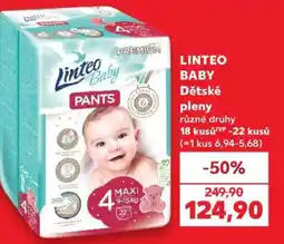 Kaufland Linteo Baby Dětské pleny nabídka