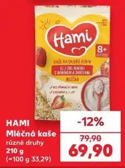 Kaufland Hami Mléčná kaše nabídka