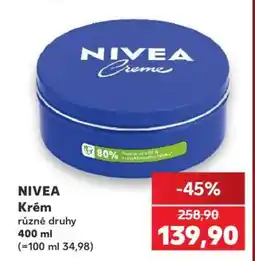 Kaufland NIVEA KRÉM nabídka