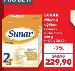 Kaufland SUNAR Mléčná výživa nabídka