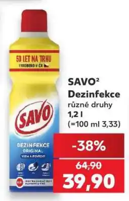 Kaufland SAVO² Dezinfekce nabídka