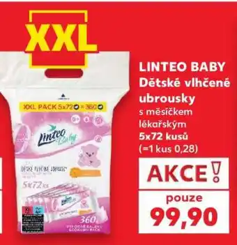 Kaufland Linteo Baby dětské vlhčené ubrousky nabídka