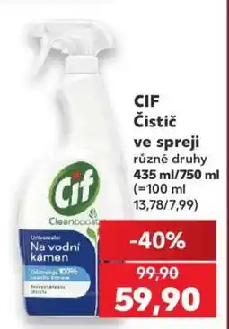 Kaufland CIF Čistič ve spreji nabídka