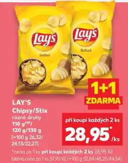 Kaufland LAY‘S Chipsy/ Stix nabídka