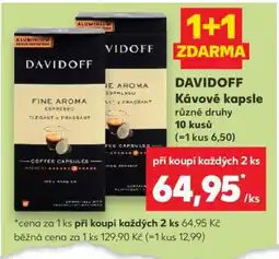 Kaufland Davidoff kávové kapsle nabídka