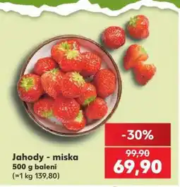 Kaufland Jahody - miska nabídka