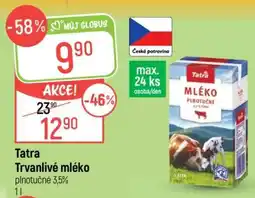 Globus Tatra Trvanlivé mléko nabídka