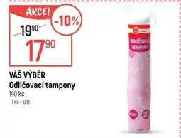 Globus VÁŠ VÝBĚR Odličovací tampony nabídka