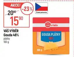 Globus Váš výběr Gouda 48% plátky nabídka