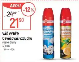 Globus VÁŠ VÝBĚR Osvěžovač vzduchu nabídka