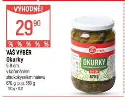 Globus VÁŠ VÝBĚR Okurky nabídka