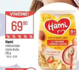 Globus Hami mléčná kaše různé druhy nabídka