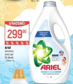 Globus Ariel Sensitive prací gel 50 dávek nabídka