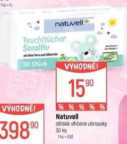 Globus Natuvell dětské vlhčené ubrousky 30 ks nabídka
