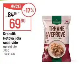 Globus Krahulik Hotová jídla sous-vide nabídka