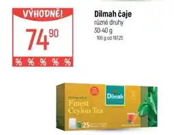 Globus Dilmah čaje nabídka