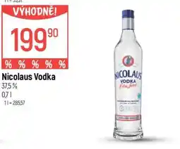 Globus Nicolaus Vodka nabídka