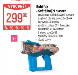 Globus Bublifuk - Světélkující blaster nabídka