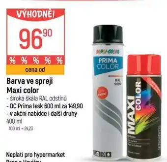 Globus Barva ve spreji Maxi color nabídka