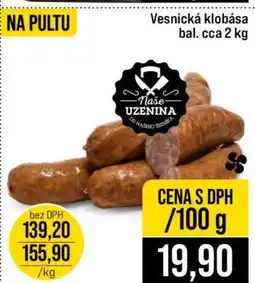 Jip Vesnická klobása nabídka