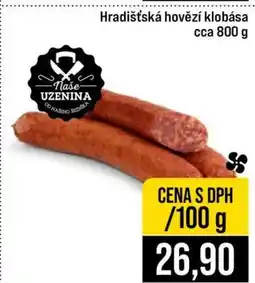 Jip Hradišťská hovězí klobása nabídka